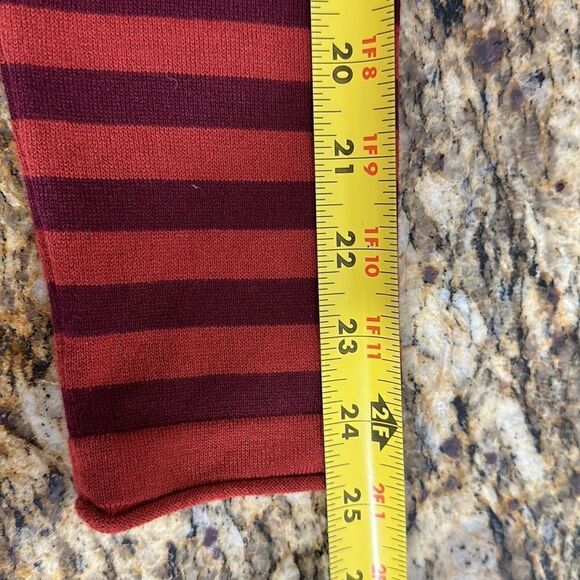 ❤️Last Chance Duluth Trading Co Striped Coolmax Turtleneck Pullover Size XS - Picture 7 of 8